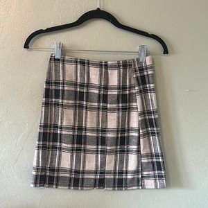 Plaid school girl skirt XS